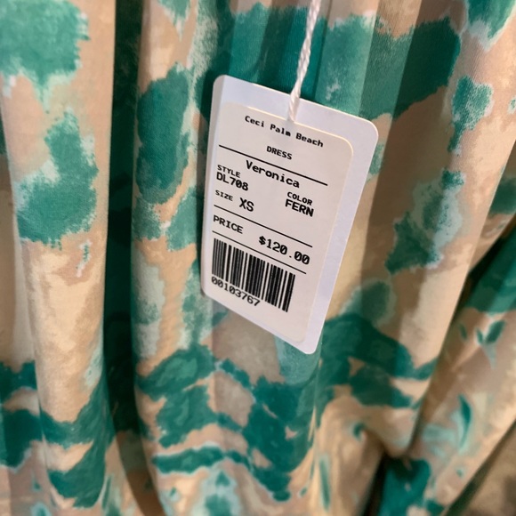 NEW Beautiful CeCi Palm Beach Maxi Dress (XS) - Picture 6 of 6